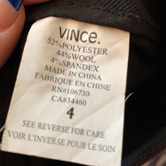 Vince Paperbag waist cropped trousers sz 4 EUC - Picture 4 of 5